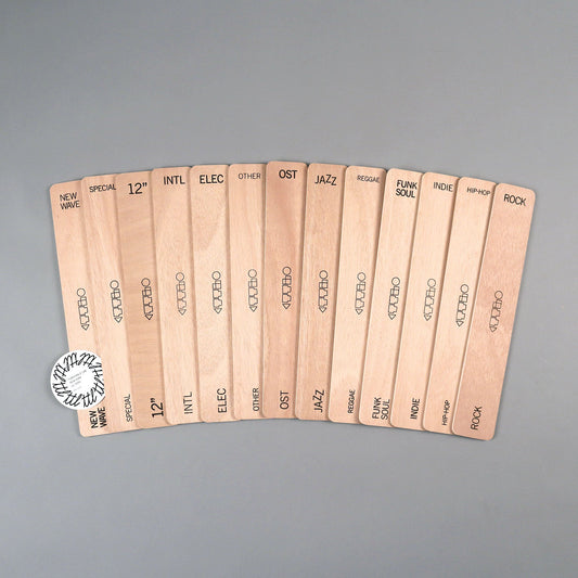 Turntable Lab: Wooden LP Dividers For Vinyl Records - Genre