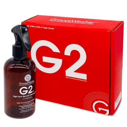 GrooveWasher: G2 Vinyl Record Cleaning Fluid - 8oz Spray Bottle