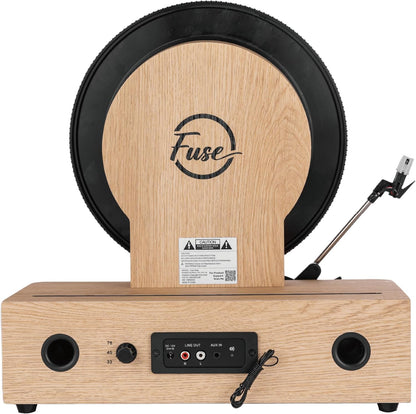 Fuse Audio Wrap Vertical Bluetooth Turntable Light Wood RAD-VERT-6