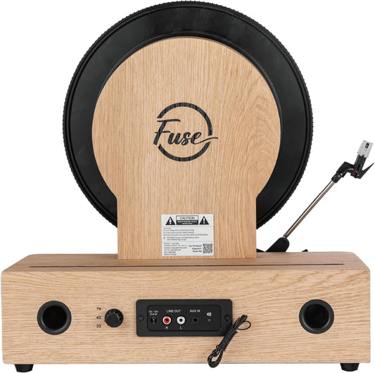 Fuse Audio Wrap Vertical Bluetooth Turntable Light Wood RAD-VERT-6