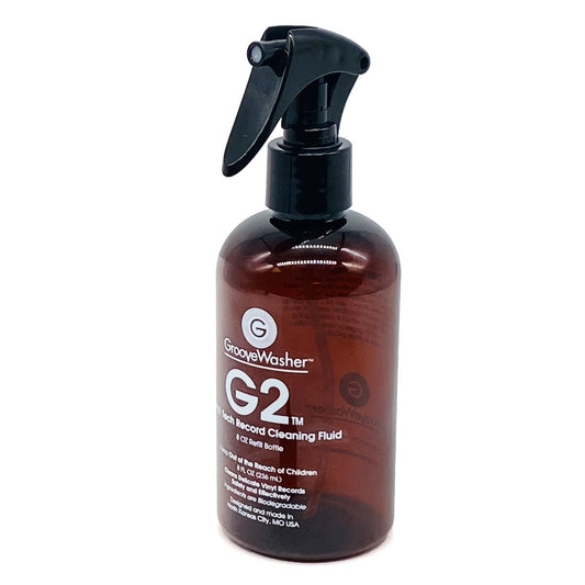 GrooveWasher: G2 Vinyl Record Cleaning Fluid - 8oz Spray Bottle