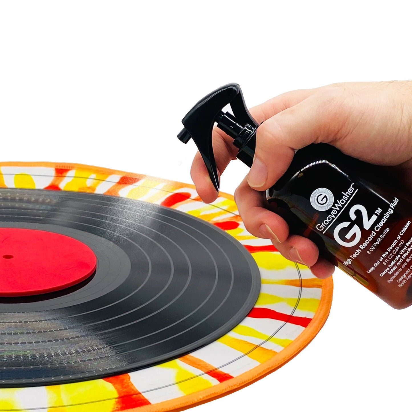 GrooveWasher: G2 Vinyl Record Cleaning Fluid - 8oz Spray Bottle