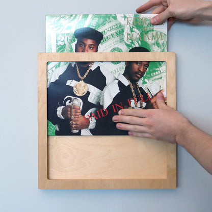 Line Phono: Premium Vinyl Record Frame - Baltic Birch, Made In The USA