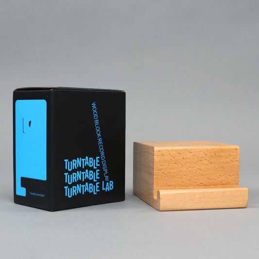 Turntable Lab: Wood Block Record Display - Natural Wood